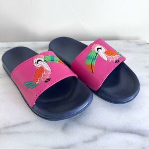 Hatley- Girls Toucan Slide Sandals, Size 12, Like New